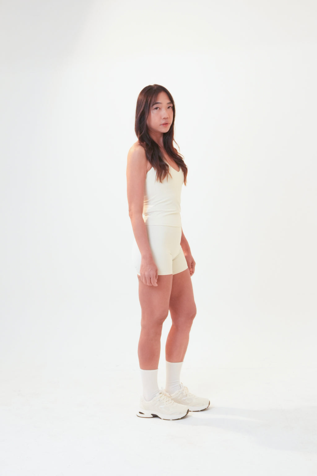 Unifé Halter Tank with Built-in Bra | Oatmeal