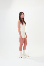 Unifé Halter Tank with Built-in Bra | Oatmeal