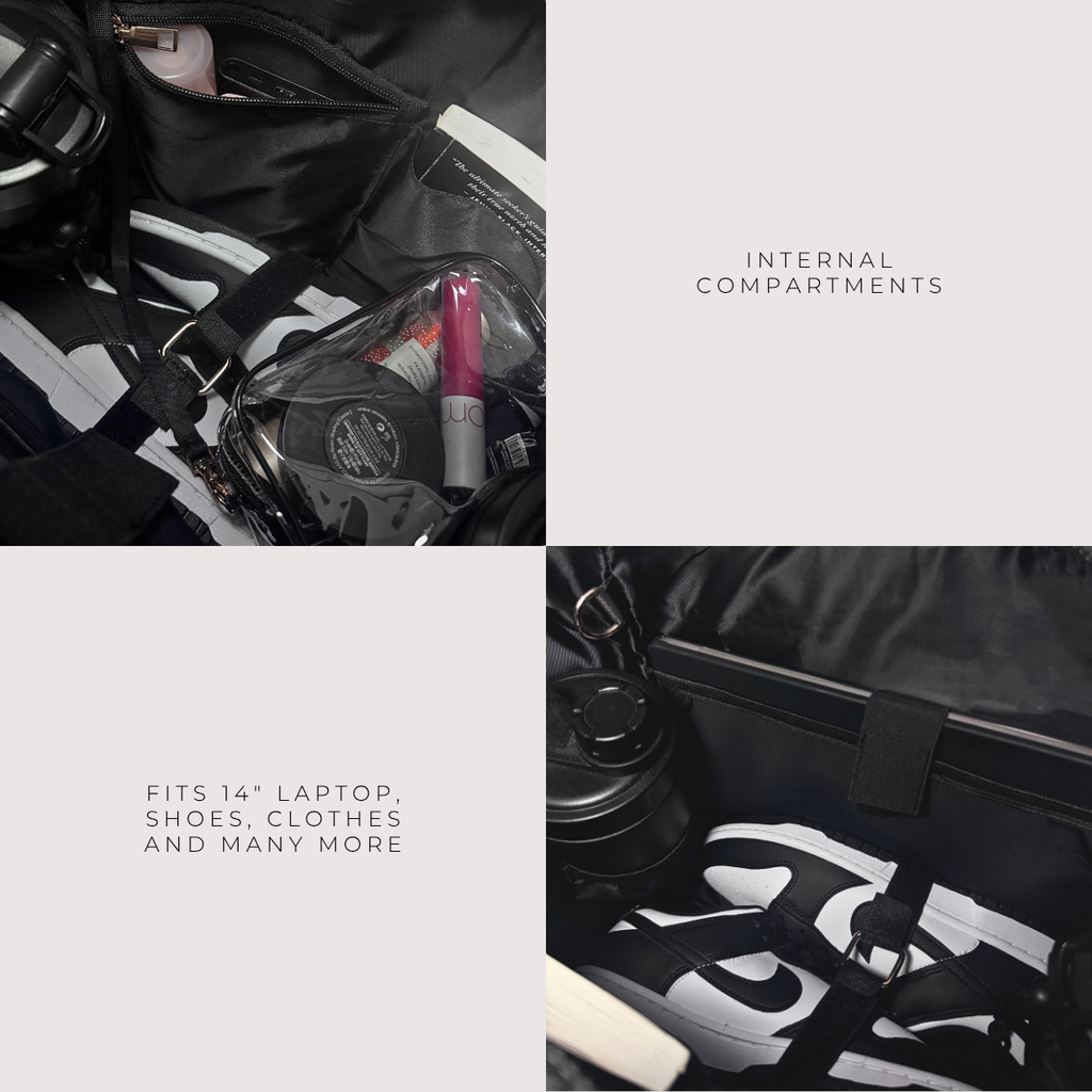 Nomad Duffle Bag v1 | Black (with Gold Hardware)