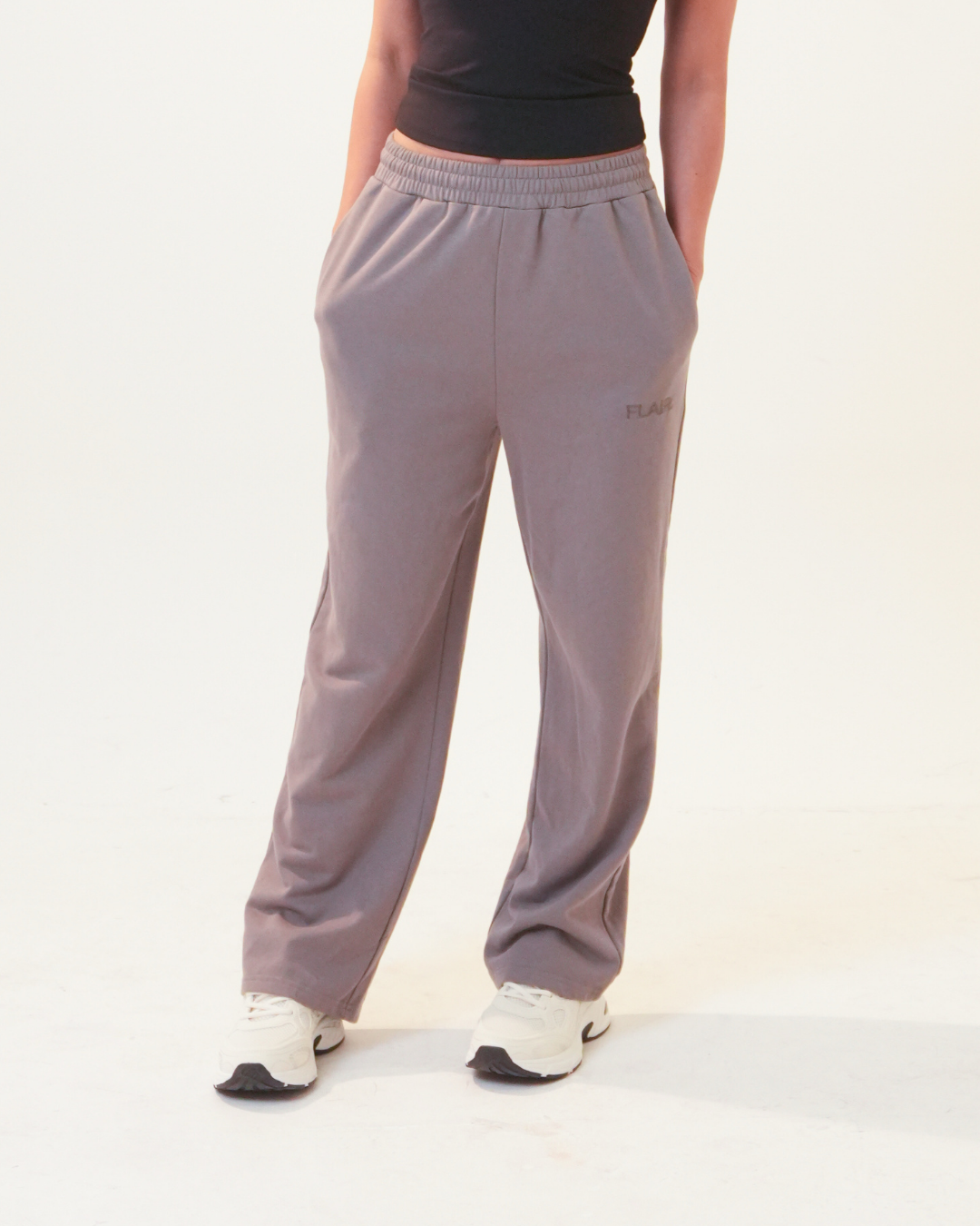 Flair Straight Leg Joggers | Steel
