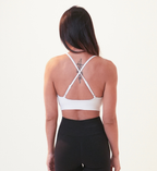 Hera Crossback Sports Bra | White