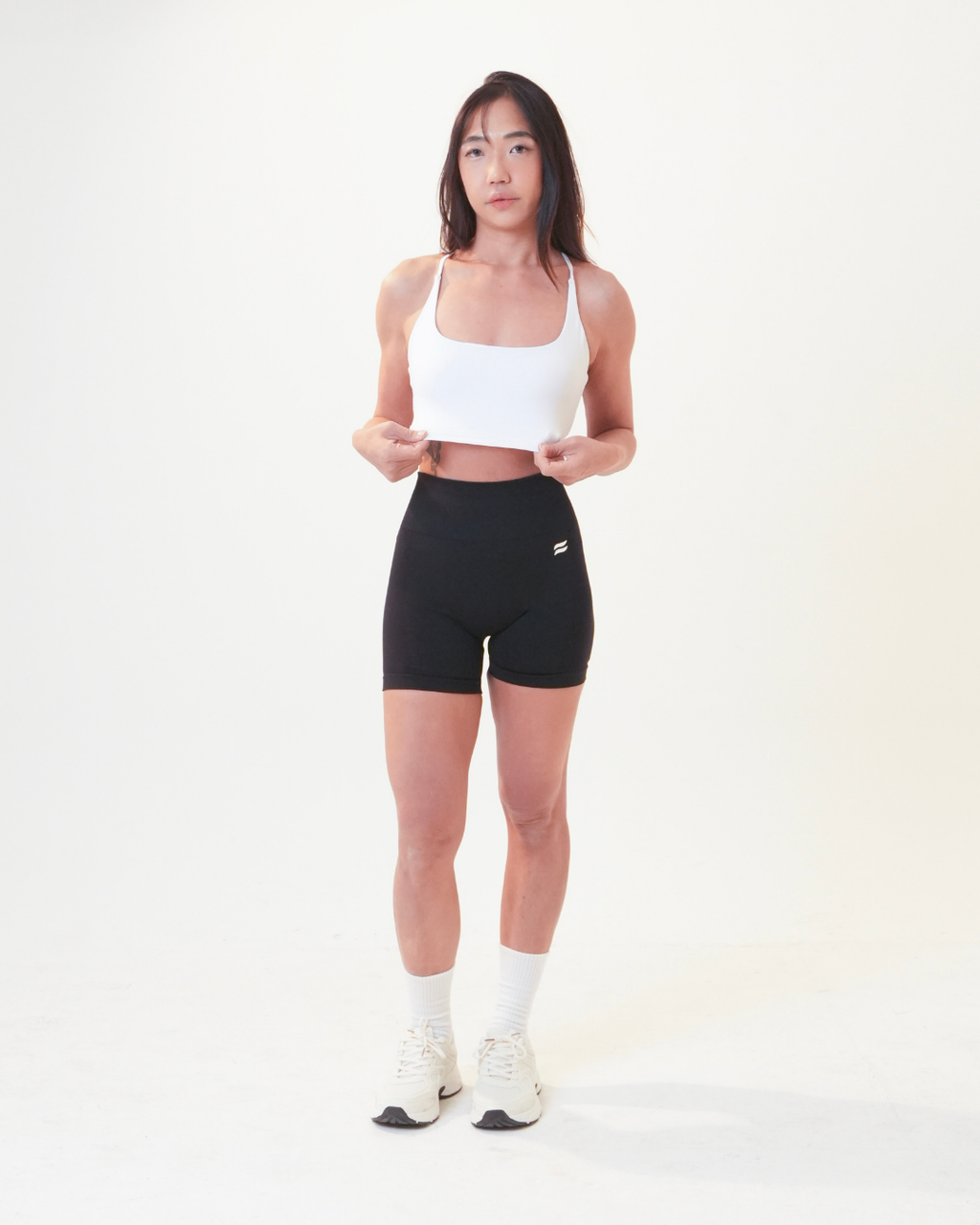 Hera Crossback Sports Bra | White