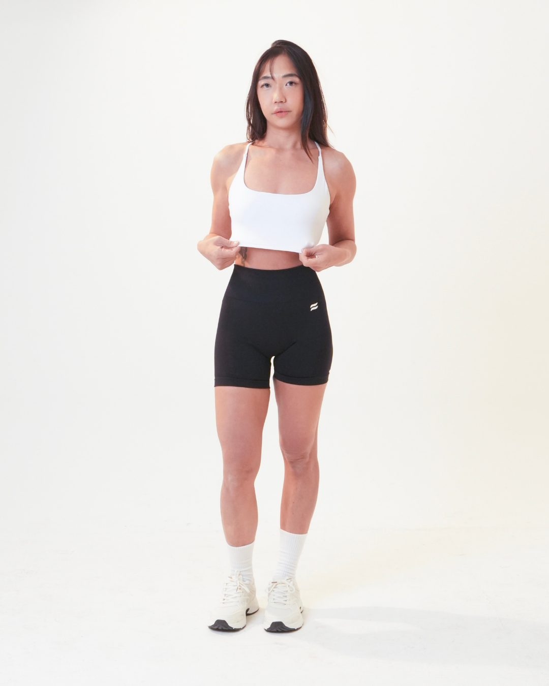 Hera Crossback Sports Bra | White