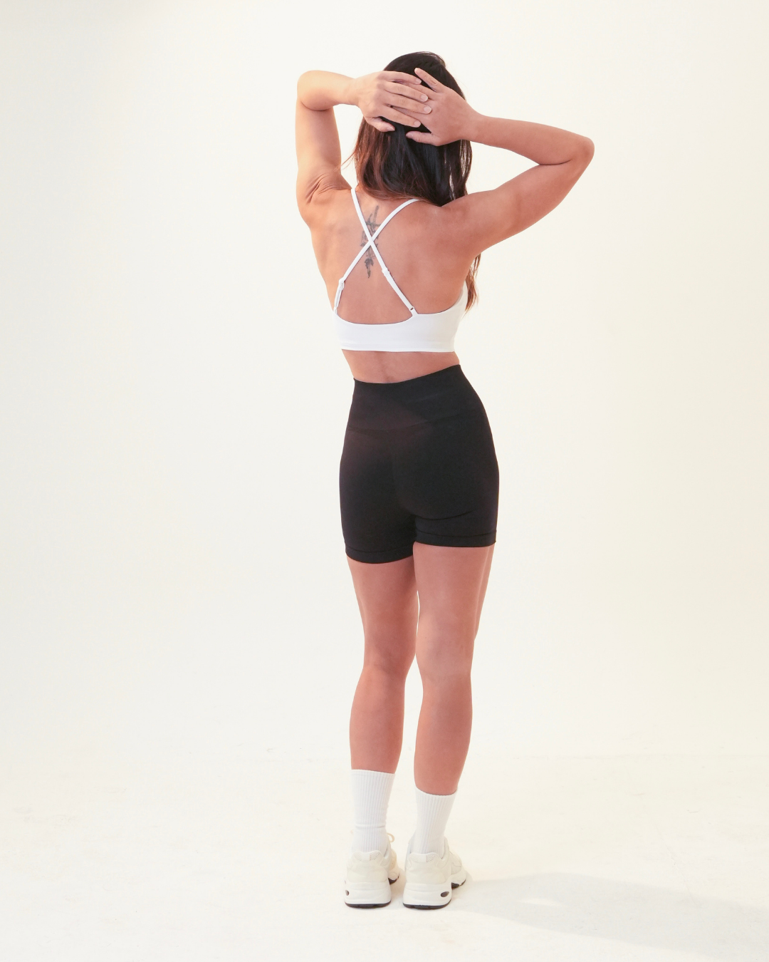 Hera Crossback Sports Bra | White